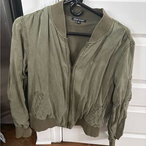 Dear John Olive Green Bomber Jacket